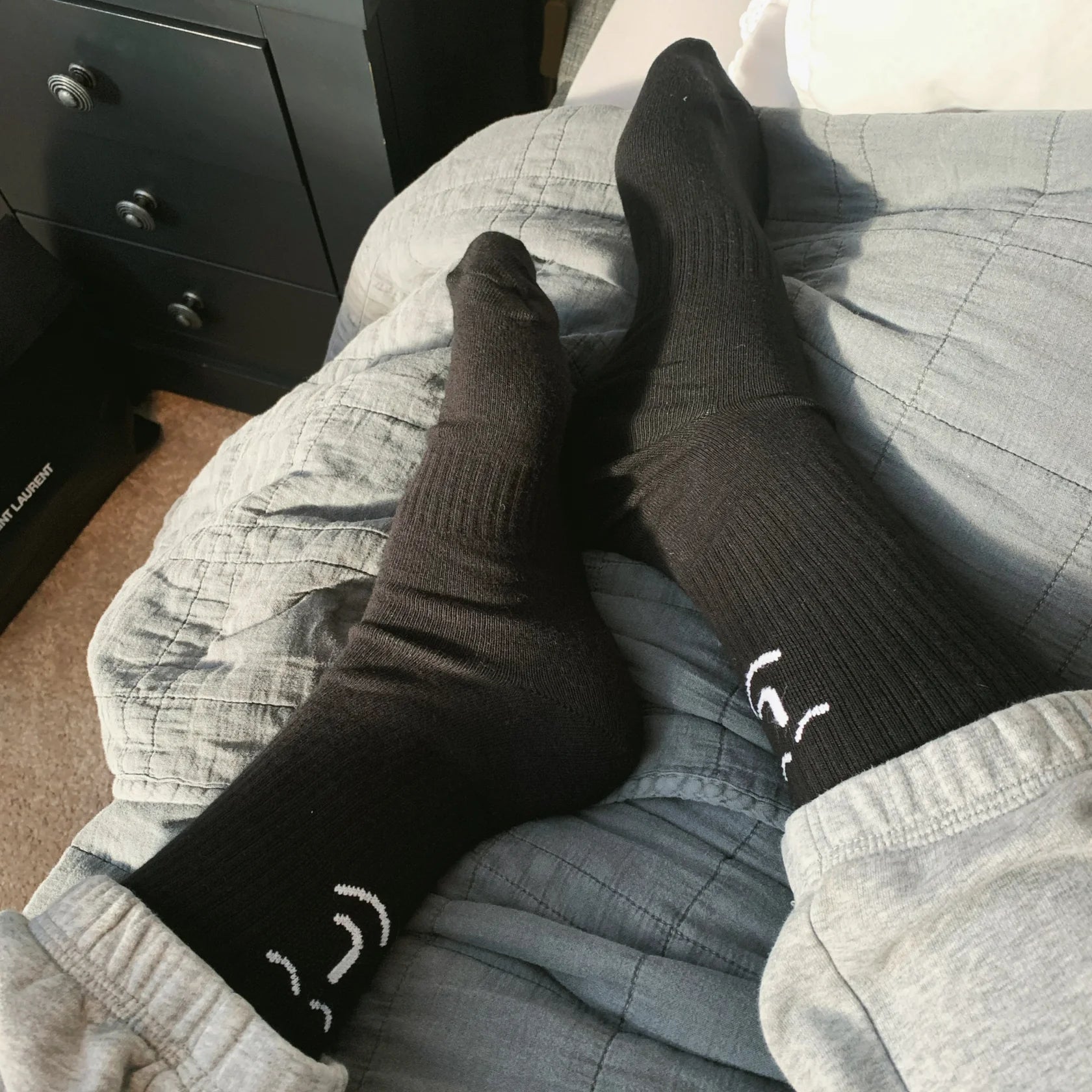 Leiho 'Grab & Go' Organic Cotton Socks - Classic Black