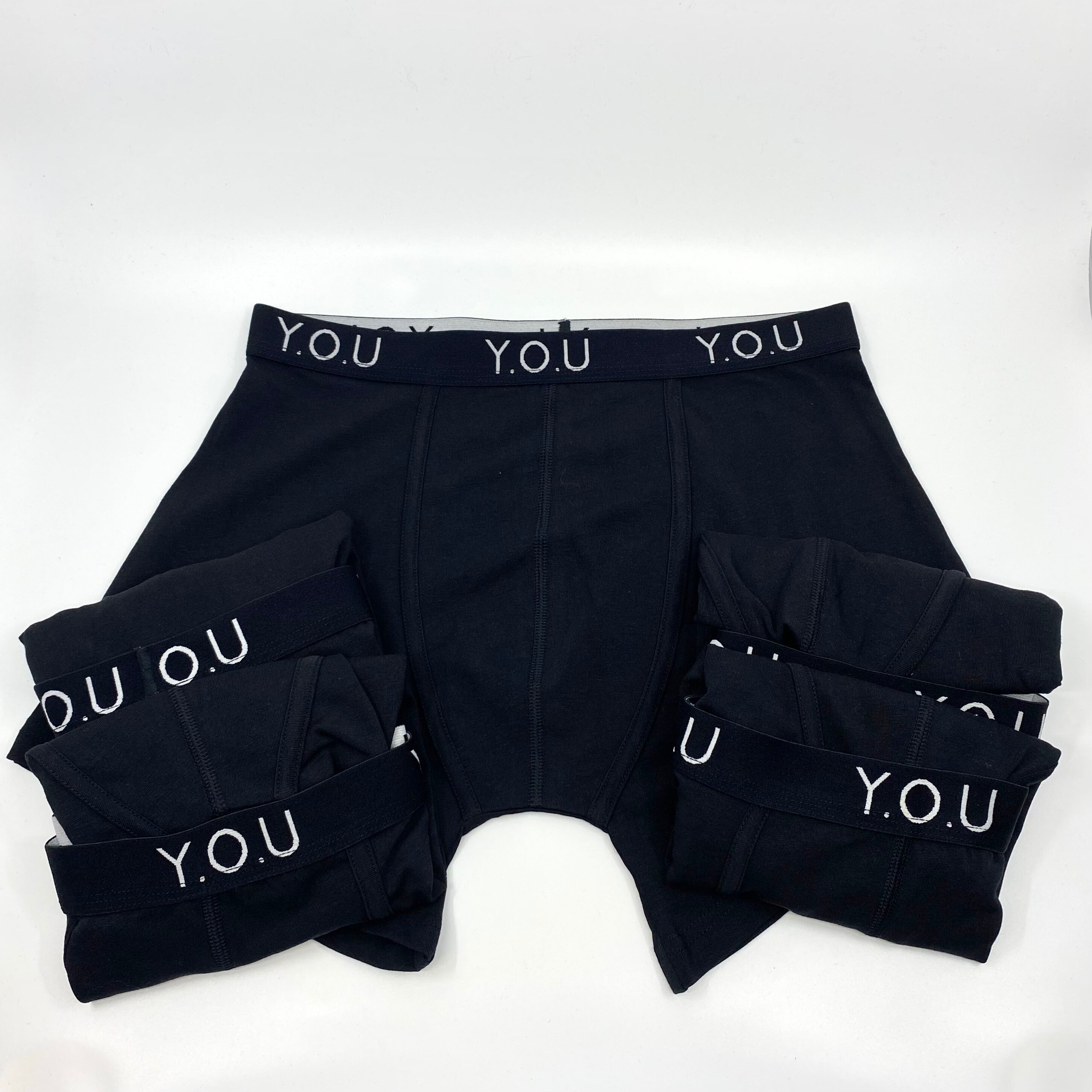 Men’s organic cotton mid-length trunks - pack of 5