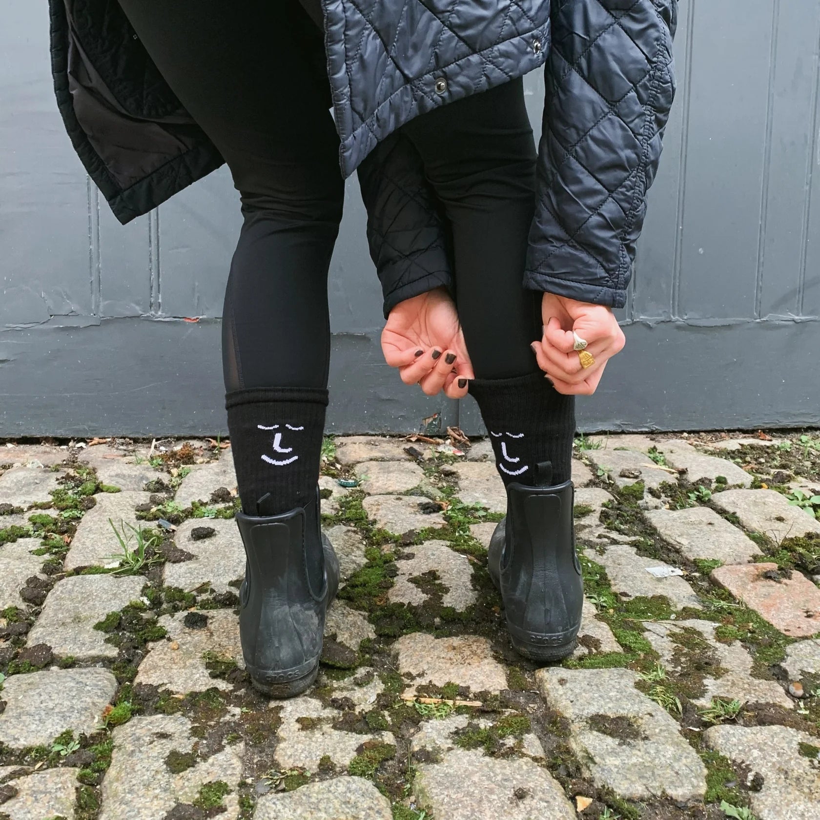 Leiho 'Grab & Go' Organic Cotton Socks - Classic Black