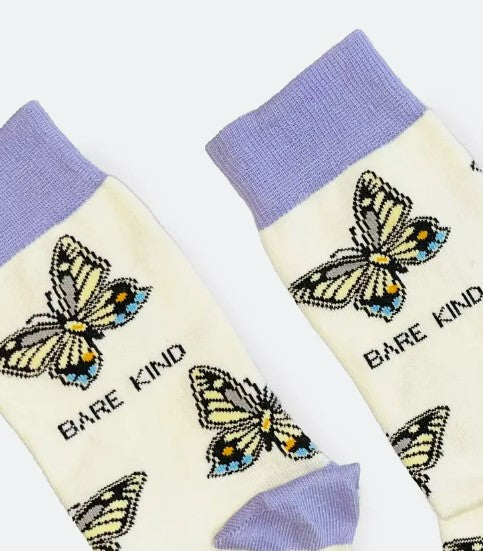 Bare Kind Bamboo Socks - Save the Butterflies
