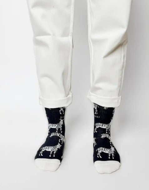 Bare Kind Bamboo Socks - Save the Zebras