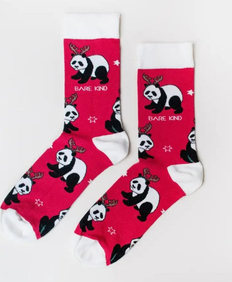 Bare Kind Christmas Panda Socks