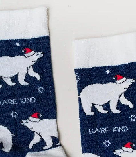 Bare Kind Christmas Polar Bear Socks