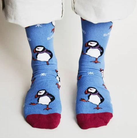 Bare Kind Christmas Puffin Socks