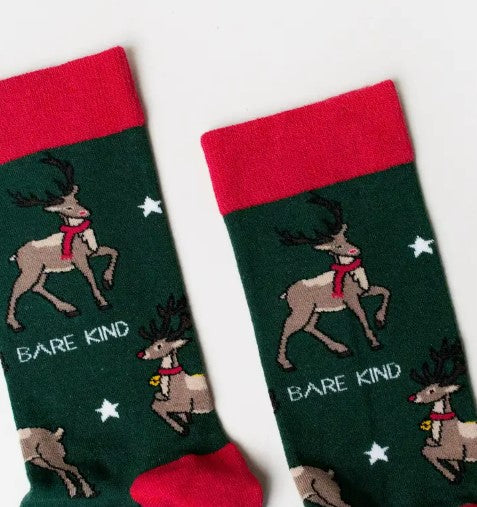 Bare Kind Christmas Reindeer Socks