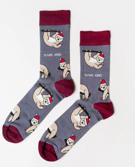 Bare Kind Christmas Sloth Socks