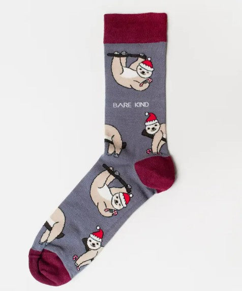 Bare Kind Christmas Sloth Socks