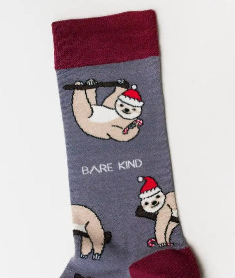 Bare Kind Christmas Sloth Socks