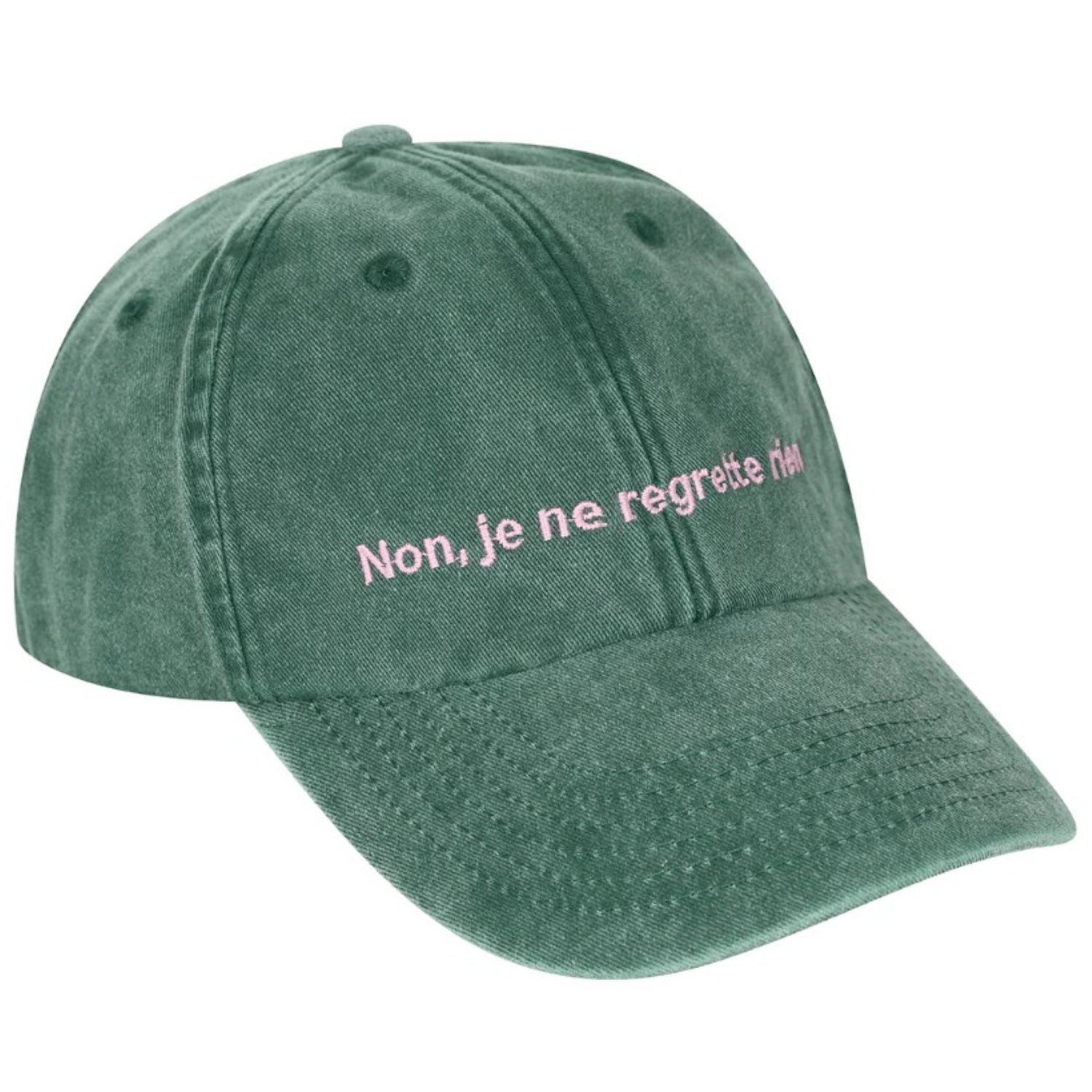 Black & Beech Regrette Cap in green on a white background