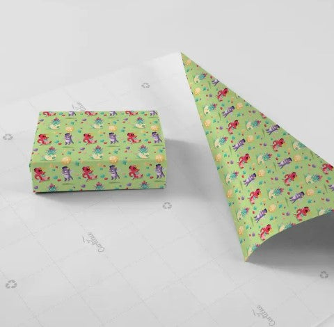 Baby Dragons Wrapping Paper - Sustainable & Eco-Friendly
