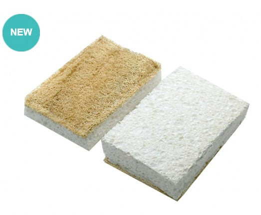 Loofah kitchen sponge & scrubber