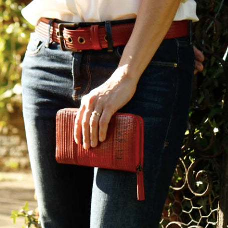 Red fire hose zip purse -Elvis & Kresse- Y.O.U Underwear