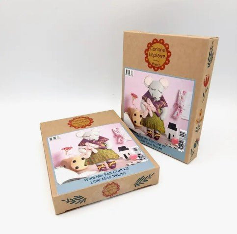 Little Miss Mouse Mini Felt Craft Kit - Corinne Lapierre