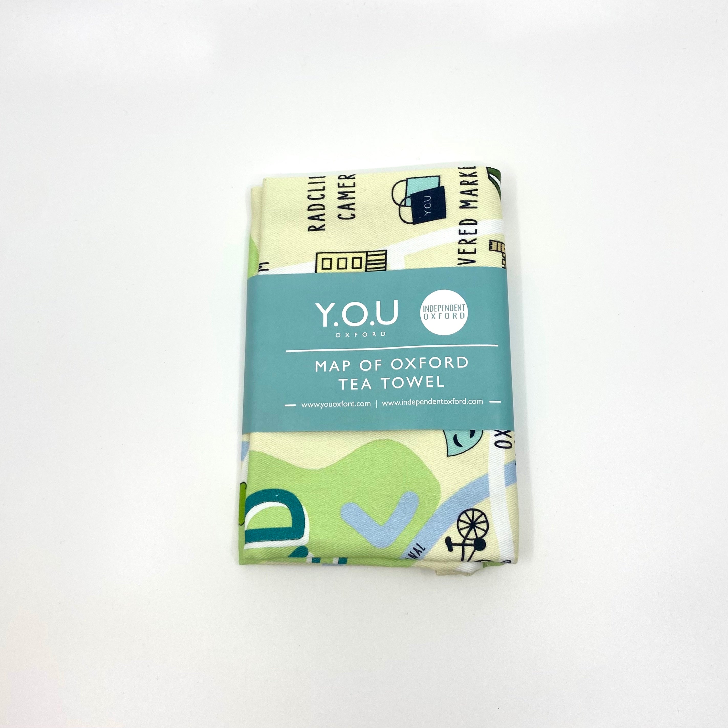 Y.O.U Oxford Map Organic Cotton Tea Towels.