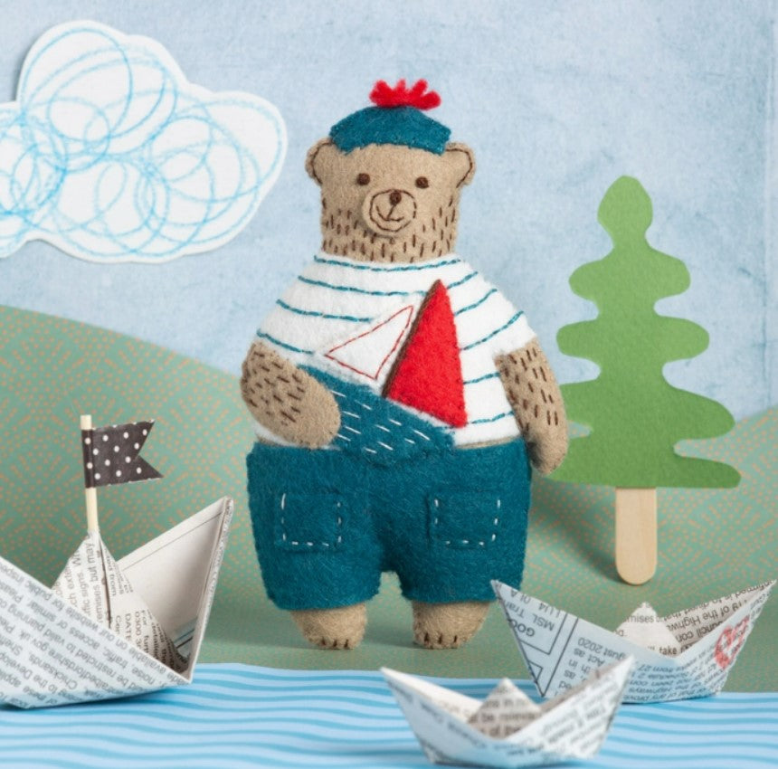 Marcel the Sailor Bear Mini Felt Craft Kit - Corinne Lapierre