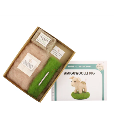 Pig Amiguwoolli Mini Needle Felt Kit - Y.O.U Underwear