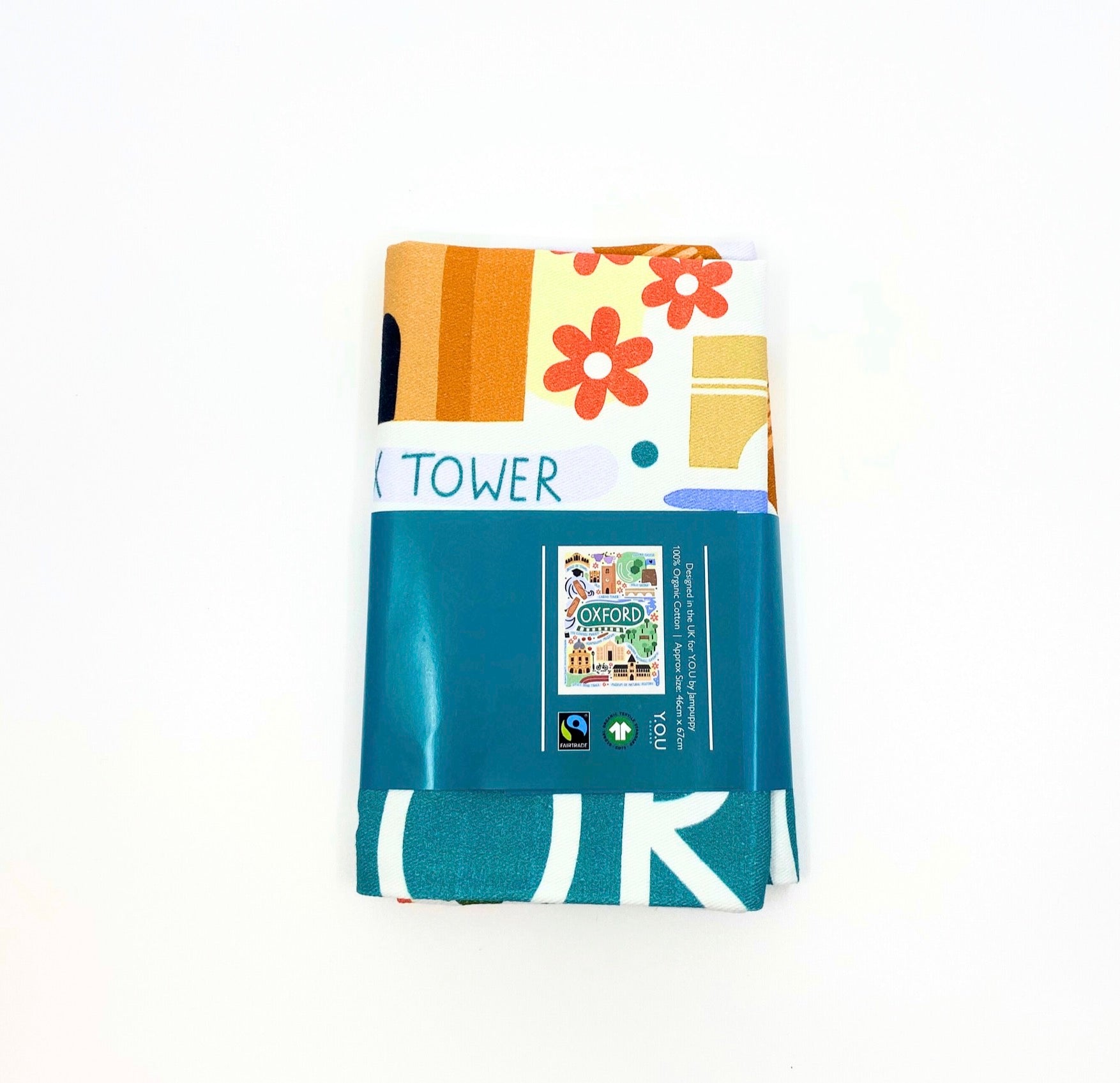 Y.O.U Oxford Landmarks Organic Cotton Tea Towel