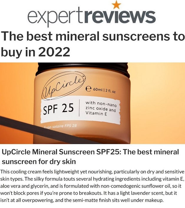SPF 25 Mineral Sunscreen Reef Safe Vegan Eco Friendly Cream - UpCircle