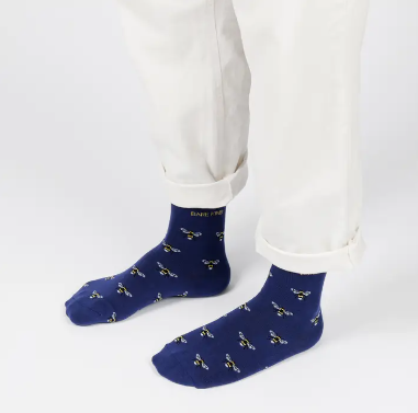 Bare Kind Bamboo Socks - Save the Bees Small Motif