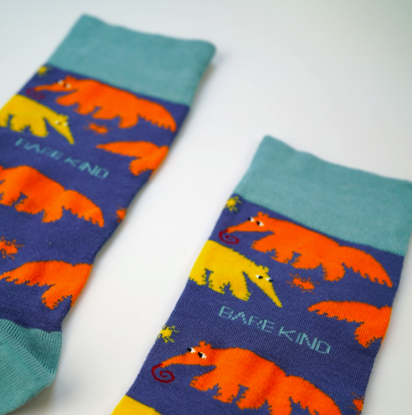 Bare Kind Bamboo Socks - Save the Anteater