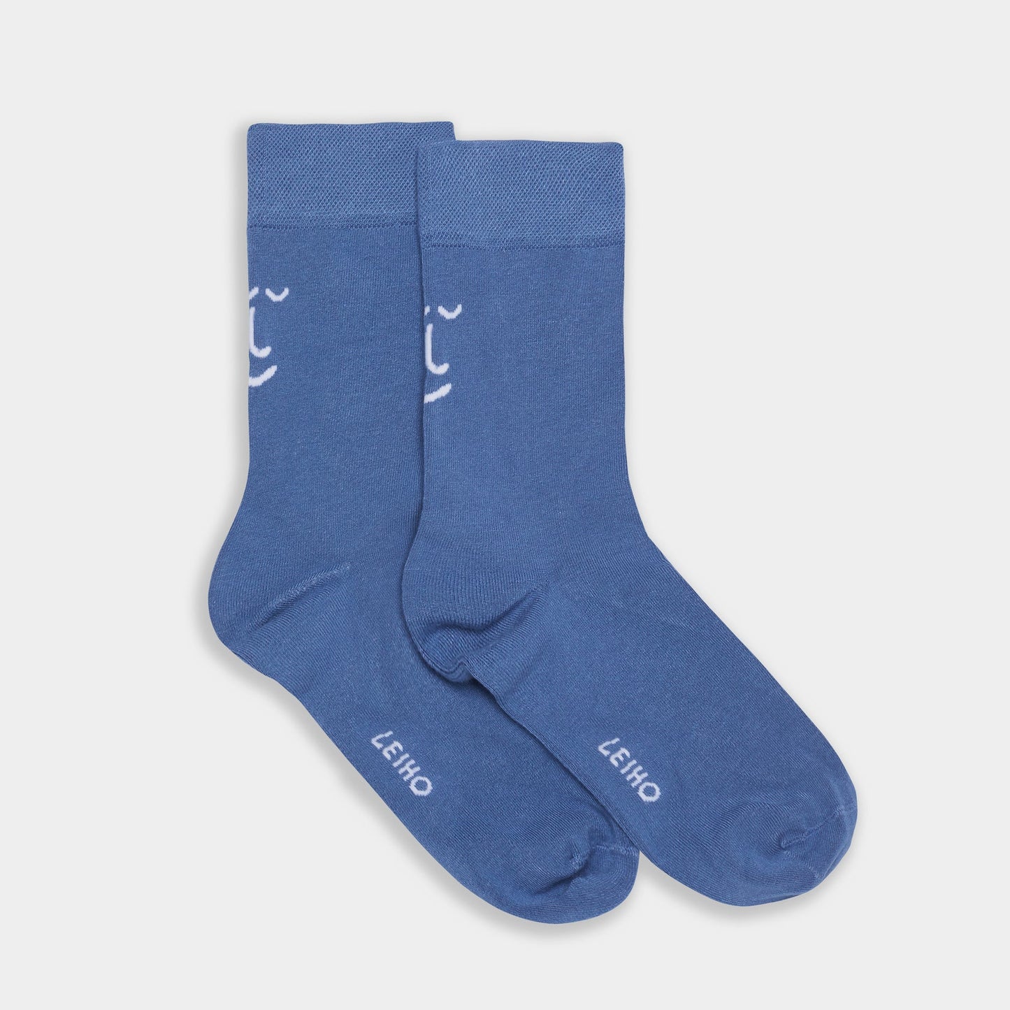 Leiho It's Okay To Feel Blue Crew Bamboo Socks