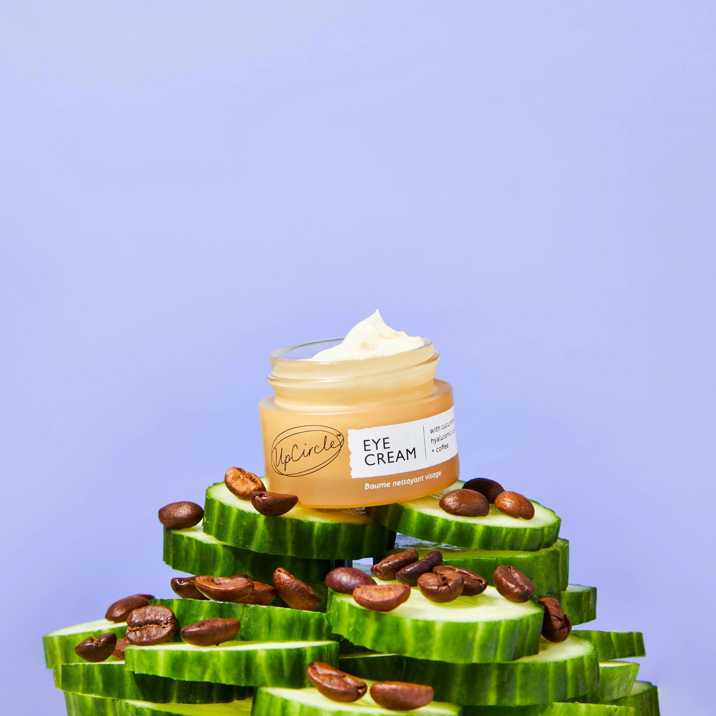 Eco Vegan Eye Cream with Cucumber, Hyaluronic Acid + Coffee - UpCircle