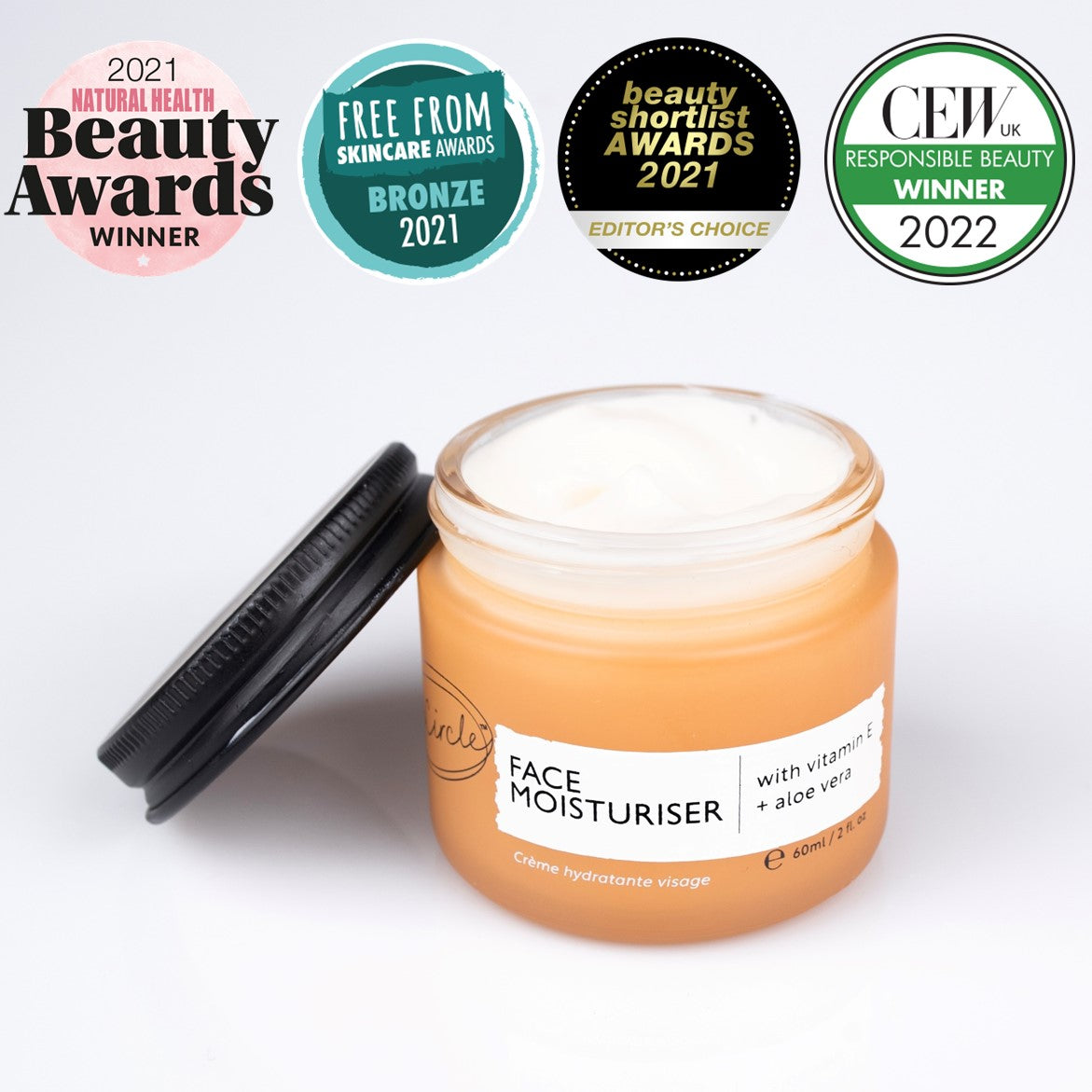 Face Moisturiser with Vitamin E + Aloe Vera - Eco Day Cream - UpCircle
