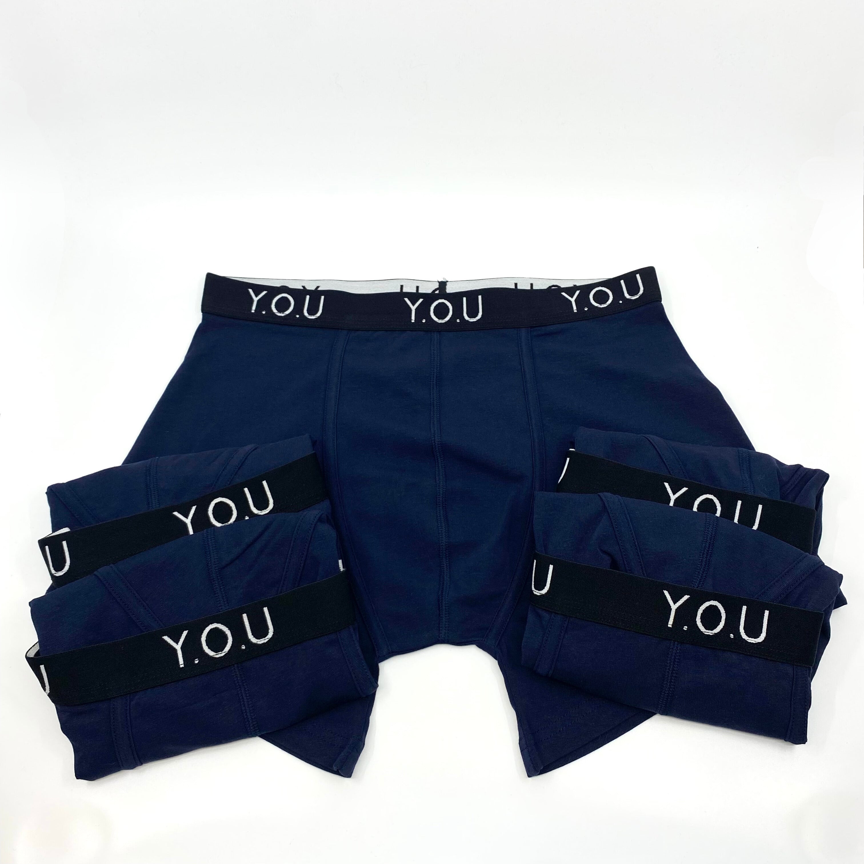 Men’s organic cotton mid-length trunks - pack of 5