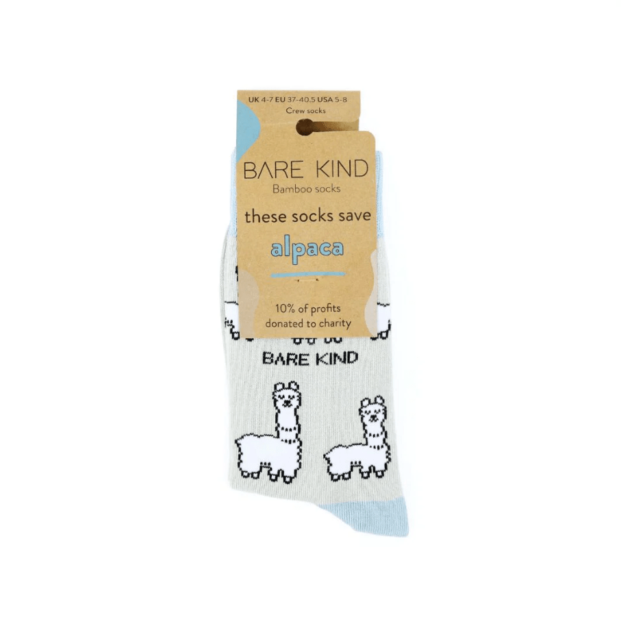Bare Kind Bamboo Socks - Save the Alpaca - Y.O.U underwear