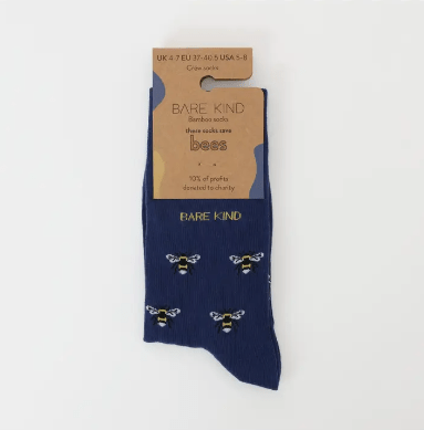 Bare Kind Bamboo Socks - Save the Bees Small Motif - Y.O.U underwear
