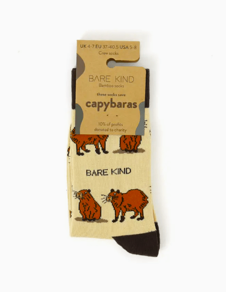 Bare Kind Bamboo Socks - Save the Capybara - Y.O.U underwear