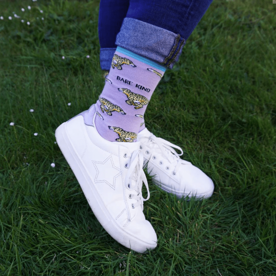 Bare Kind Bamboo Socks - Save the Cheetahs - Y.O.U underwear