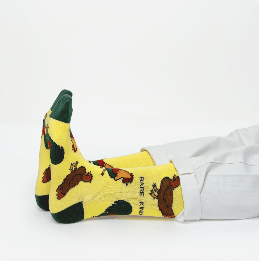 Bare Kind Bamboo Socks - Save the Chickens - Y.O.U underwear