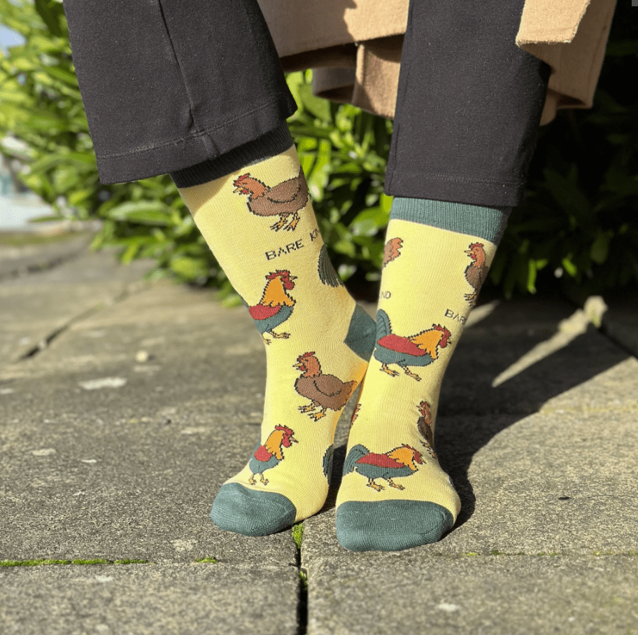 Bare Kind Bamboo Socks - Save the Chickens - Y.O.U underwear