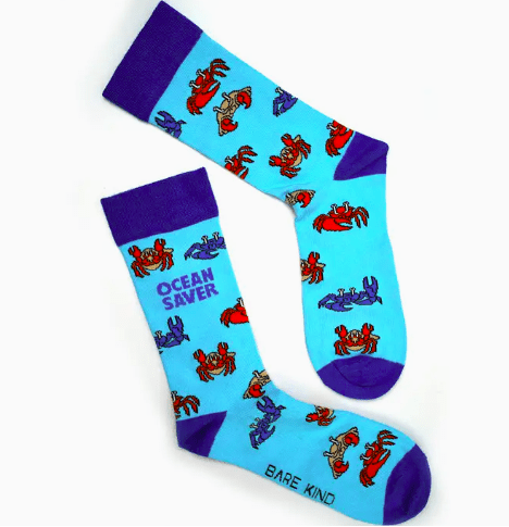Bare Kind Bamboo Socks - Save the Crab - Y.O.U underwear