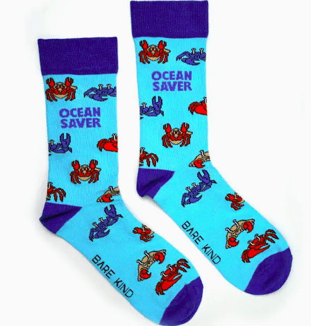 Bare Kind Bamboo Socks - Save the Crab - Y.O.U underwear