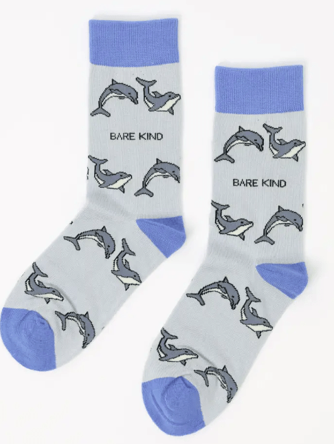 Bare Kind Bamboo Socks - Save the Dolphin - Y.O.U underwear