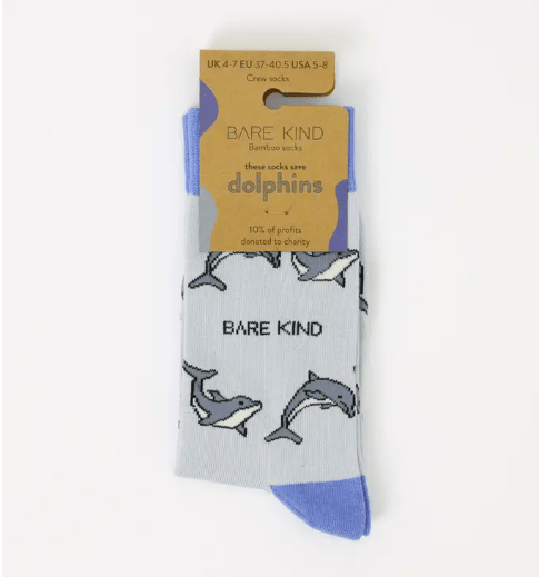 Bare Kind Bamboo Socks - Save the Dolphin - Y.O.U underwear