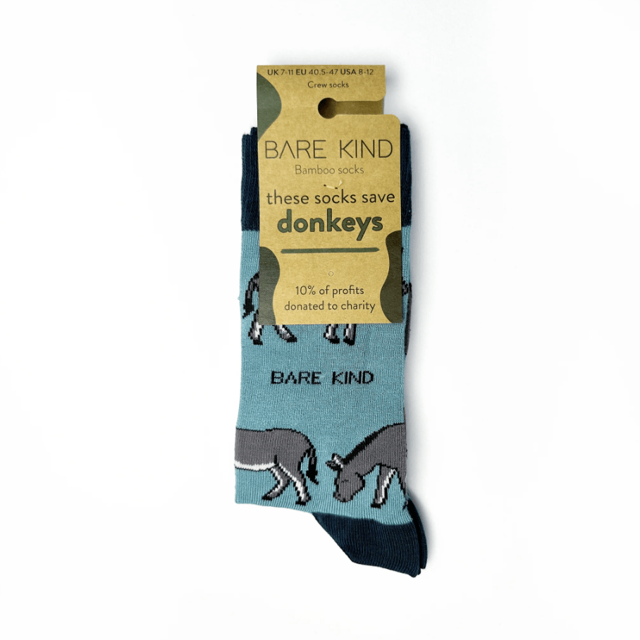 Bare Kind Bamboo Socks - Save the Donkey - Y.O.U underwear