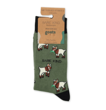 Bare Kind Bamboo Socks - Save the goats - Y.O.U underwear
