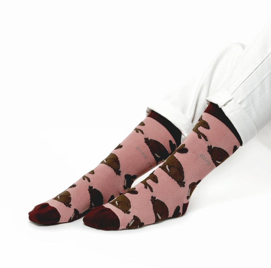 Bare Kind Bamboo Socks - Save the Hares - Y.O.U underwear