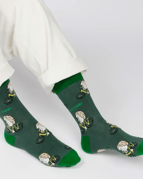 Bare Kind Bamboo Socks - Save the Hedgehog (bike) - Y.O.U underwear