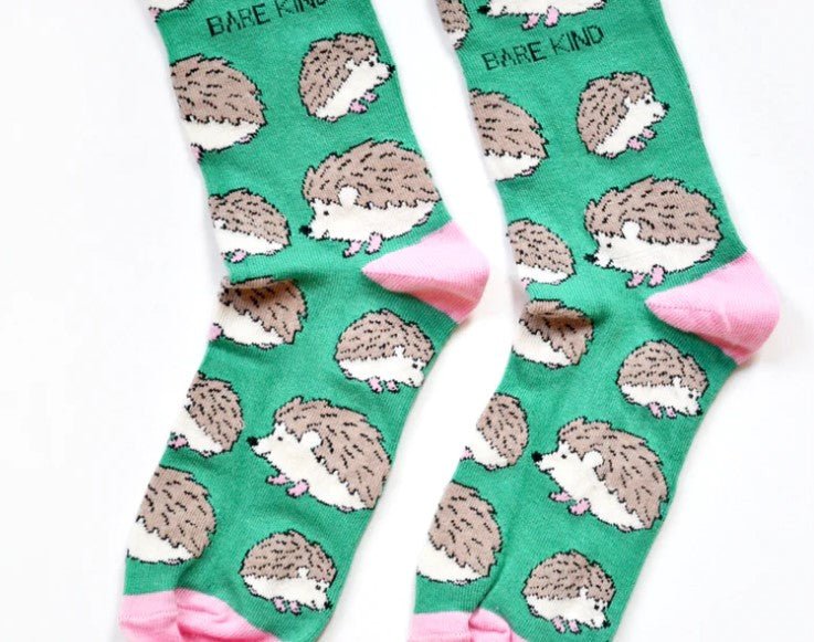 Bare Kind Bamboo Socks - Save the Hedgehog (pink) - Y.O.U underwear