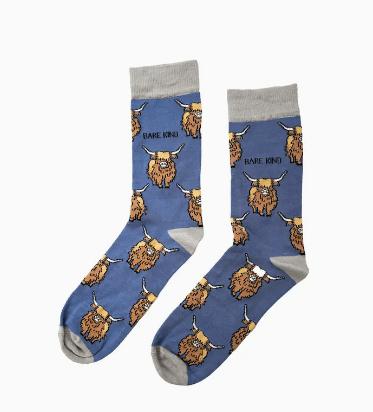 Bare Kind Bamboo Socks - Save the Highland Cow - Y.O.U underwear