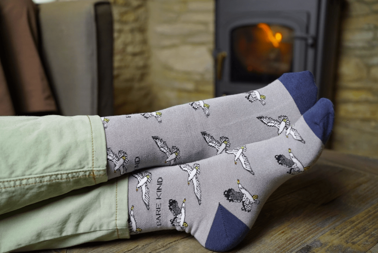 Bare Kind Bamboo Socks - Save the Seagull - Y.O.U underwear