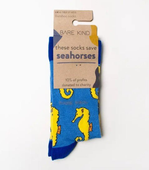 Bare Kind Bamboo Socks - Save the Seahorses - Y.O.U underwear