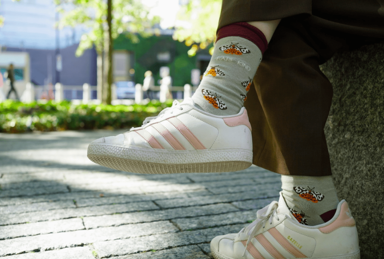 Bare Kind Bamboo Socks - Save the Tiger Moth - Y.O.U underwear