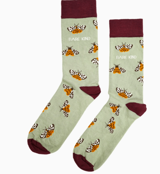 Bare Kind Bamboo Socks - Save the Tiger Moth - Y.O.U underwear