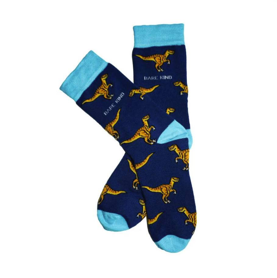 Bare Kind Bamboo Socks - Save the Velociraptors - Y.O.U underwear