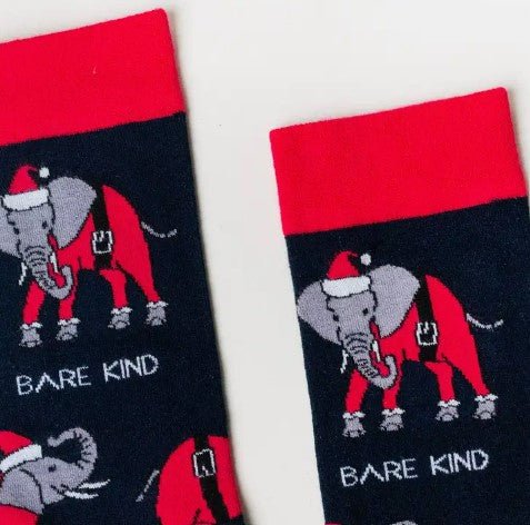 Bare Kind Christmas Elephant Socks - Y.O.U underwear